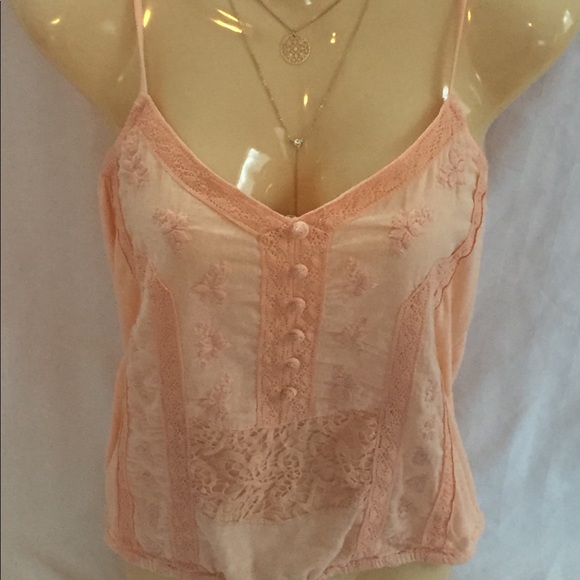 American Eagle Outfitters Tops - 💕2 for $10💕 American Eagle Peach Boho Tank Top